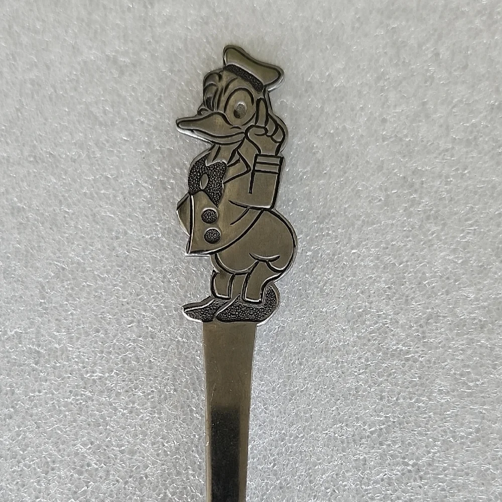 Vintage Walt Disney Donald Duck Character Spoon Stainless Steel Japan